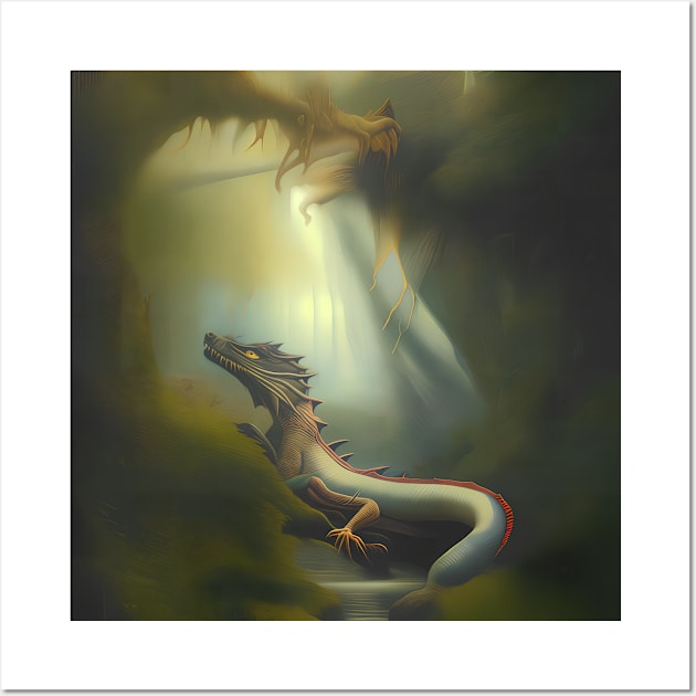 Swamp Dragon Wall Art by Dragynrain